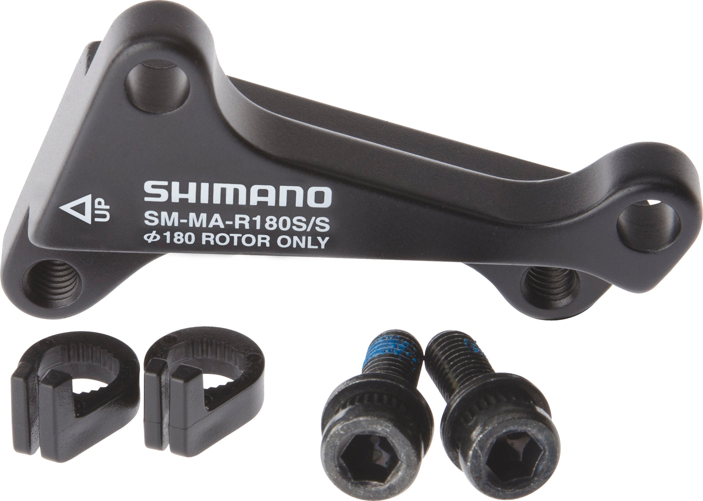 Shimano IS/IS remschijfadapter achterwiel 180mm zwart