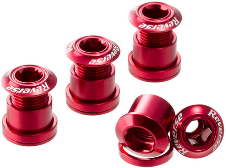 Reverse kettingbladschroeven rood