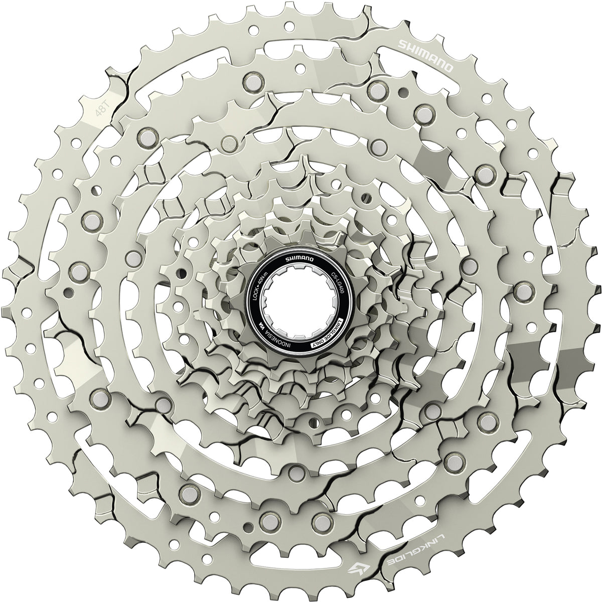 Shimano cassette CS-LG400-10 zilver