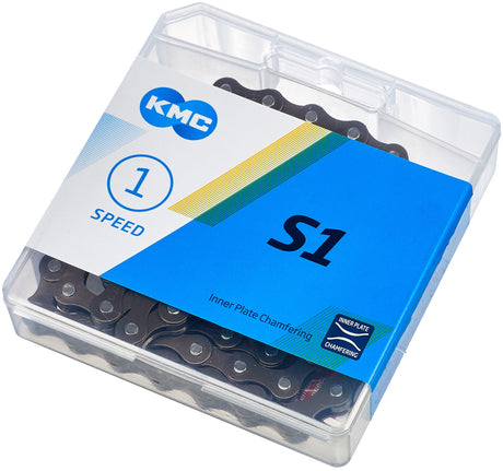 KMC S1 ketting 1-speed bruin