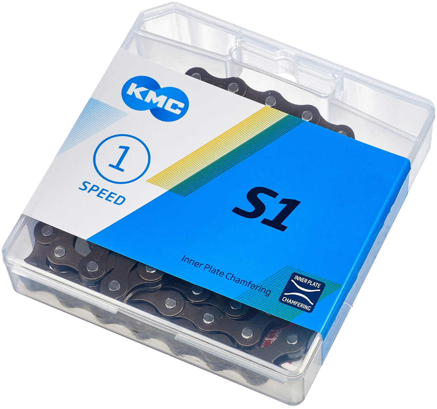 KMC S1 ketting 1-speed bruin