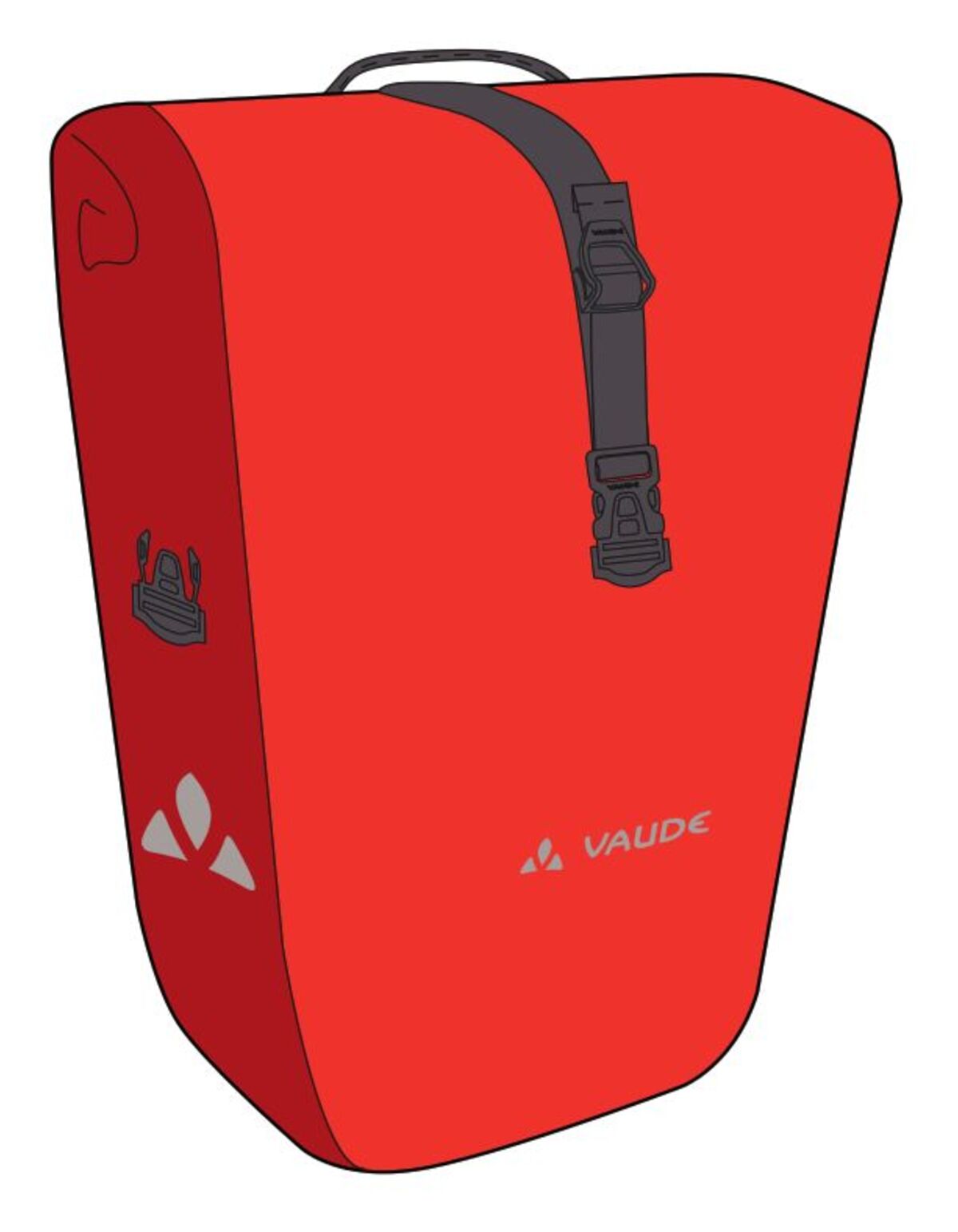 VAUDE Aqua Front rood