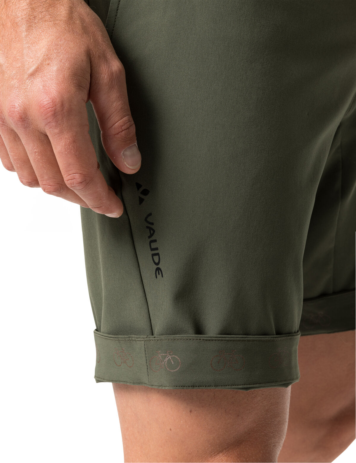 VAUDE Cyclist Shorts Heren olijfgroen
