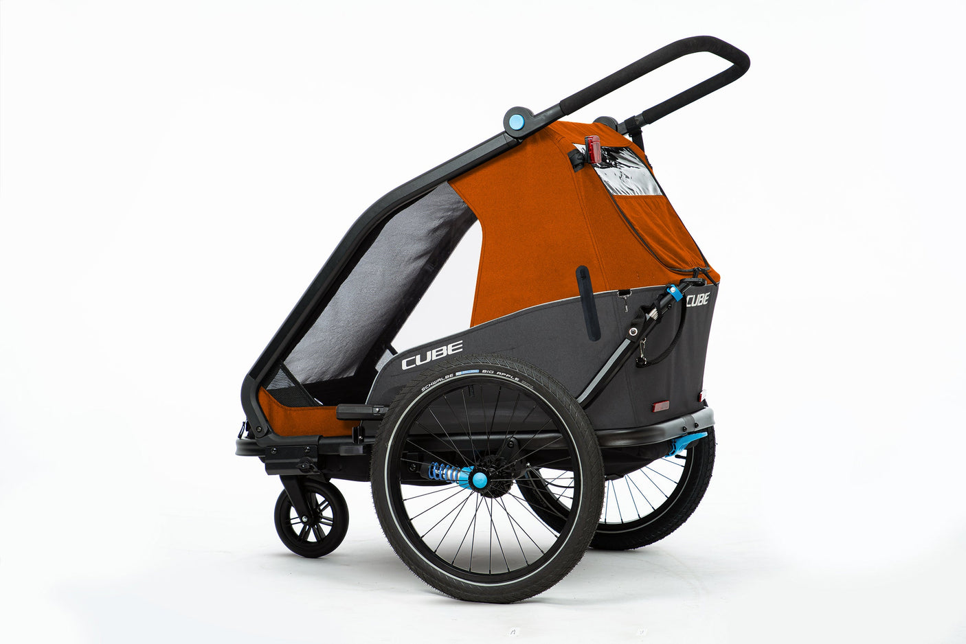 CUBE Kinderfietsaanhanger Double CMPT X Actionteam