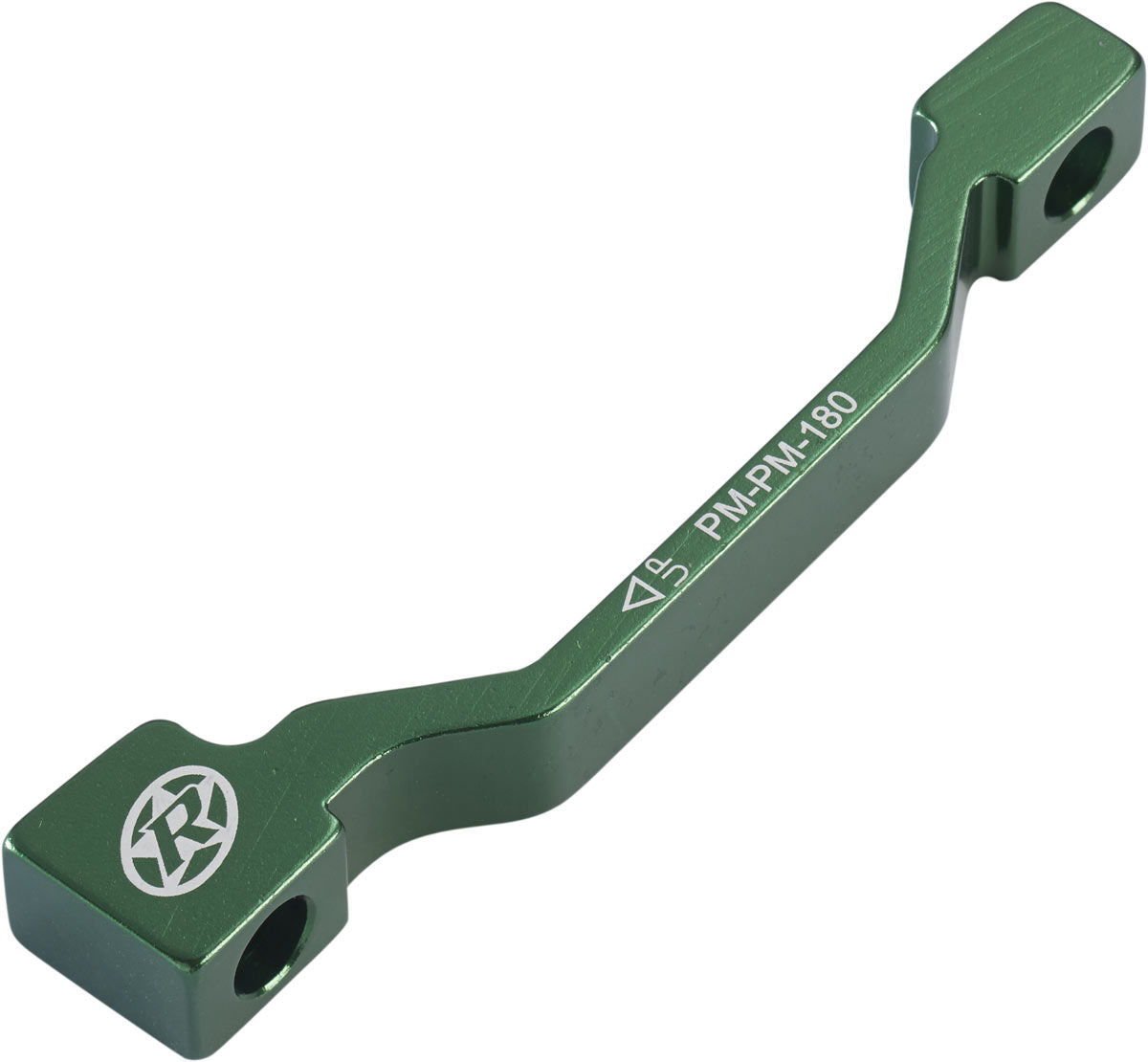 Reverse PM-PM schijfremadapter 180mm groen