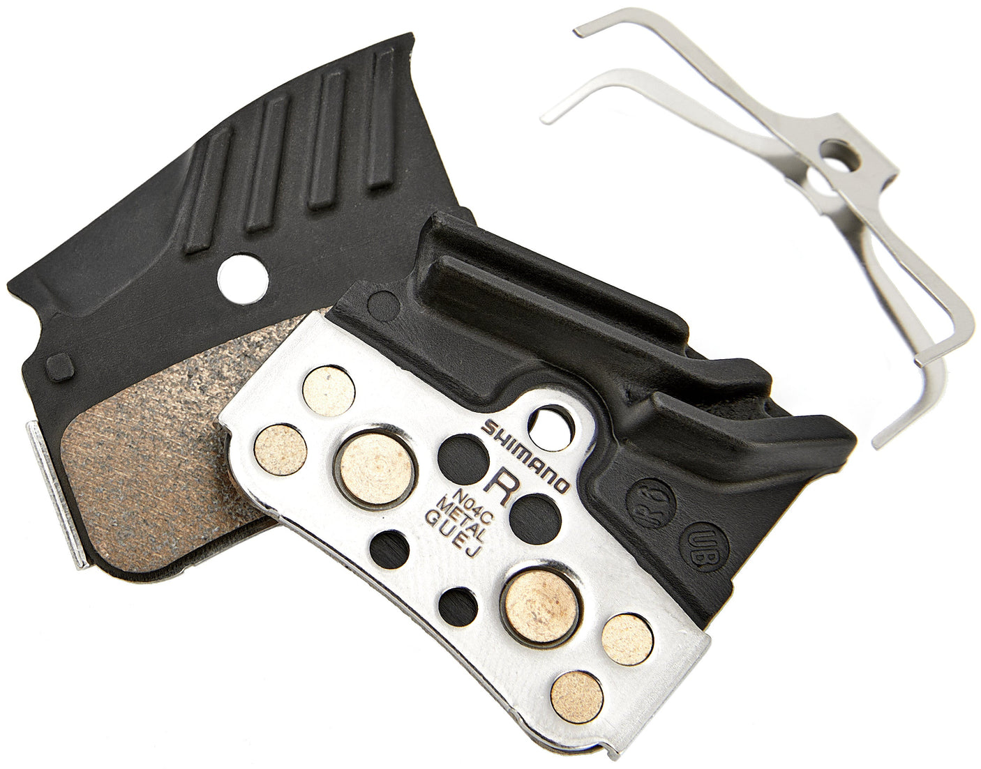 Shimano N04C Schijfremblokken Metaal met Cooling Fins voor XTR/XT/SLX