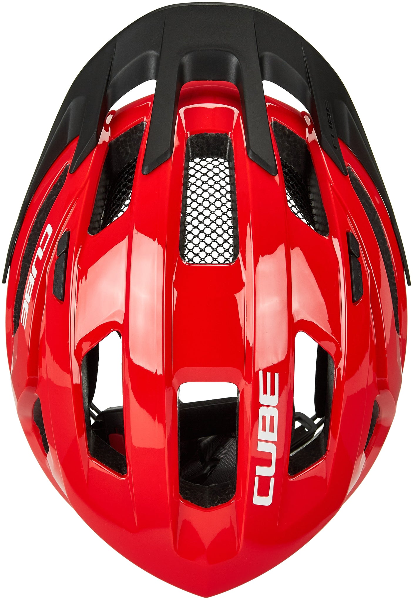 CUBE STEEP Helm glanzend rood
