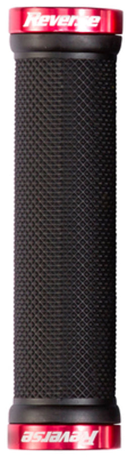 Reverse Lock-On grips zwart/rood