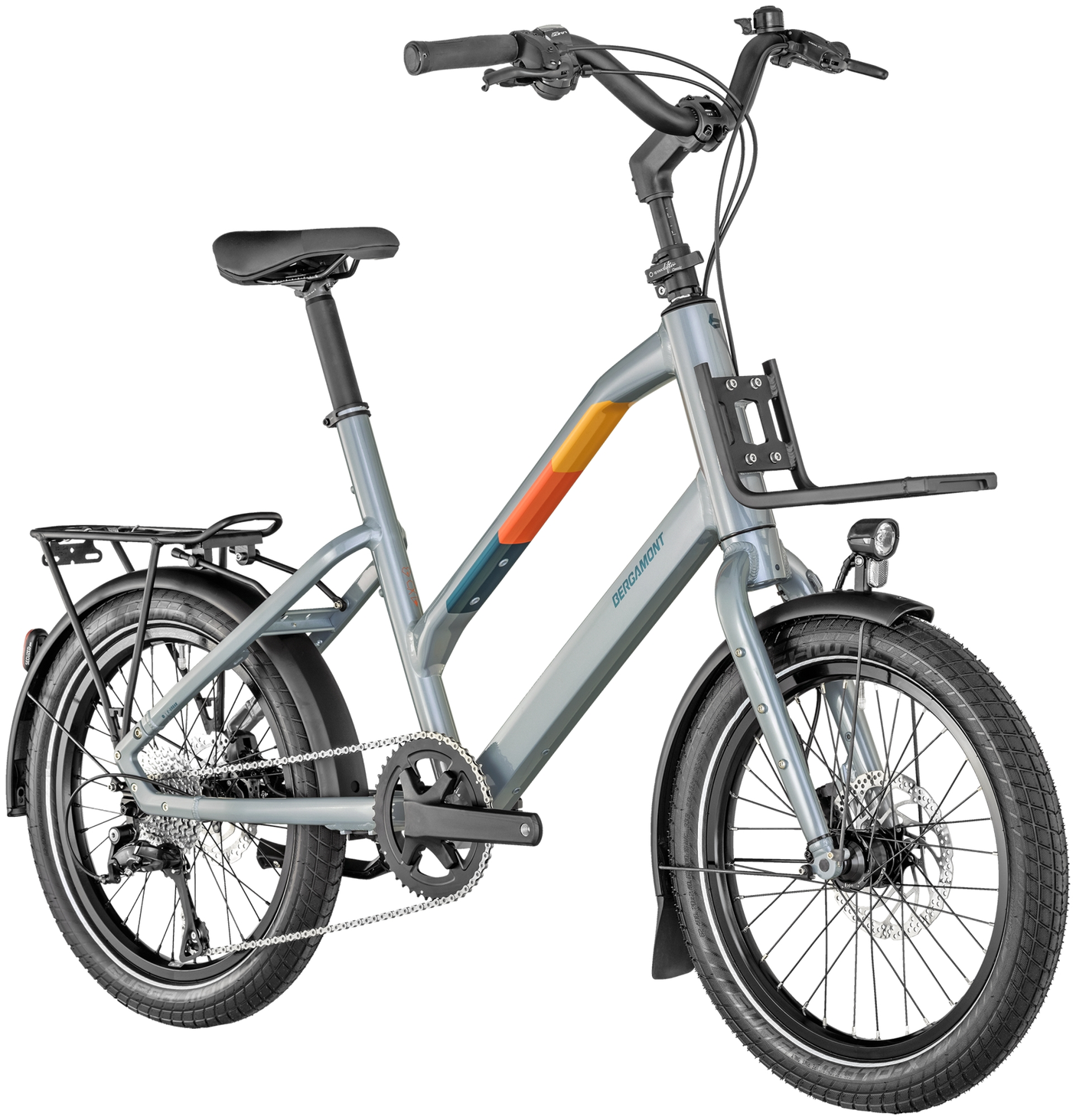 Bergamont Hans-On Compact glanzend mortelgrijs