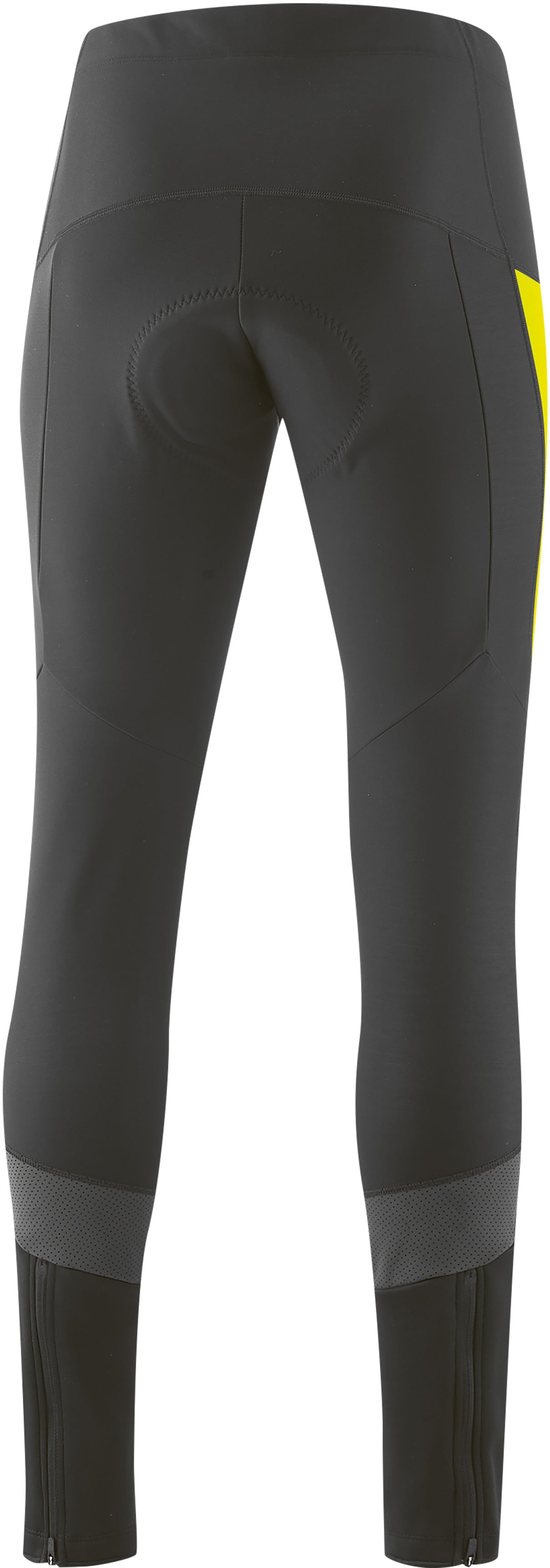 Gonso Montana Hip 2 Softshell broek met zeem heren zwart/geel