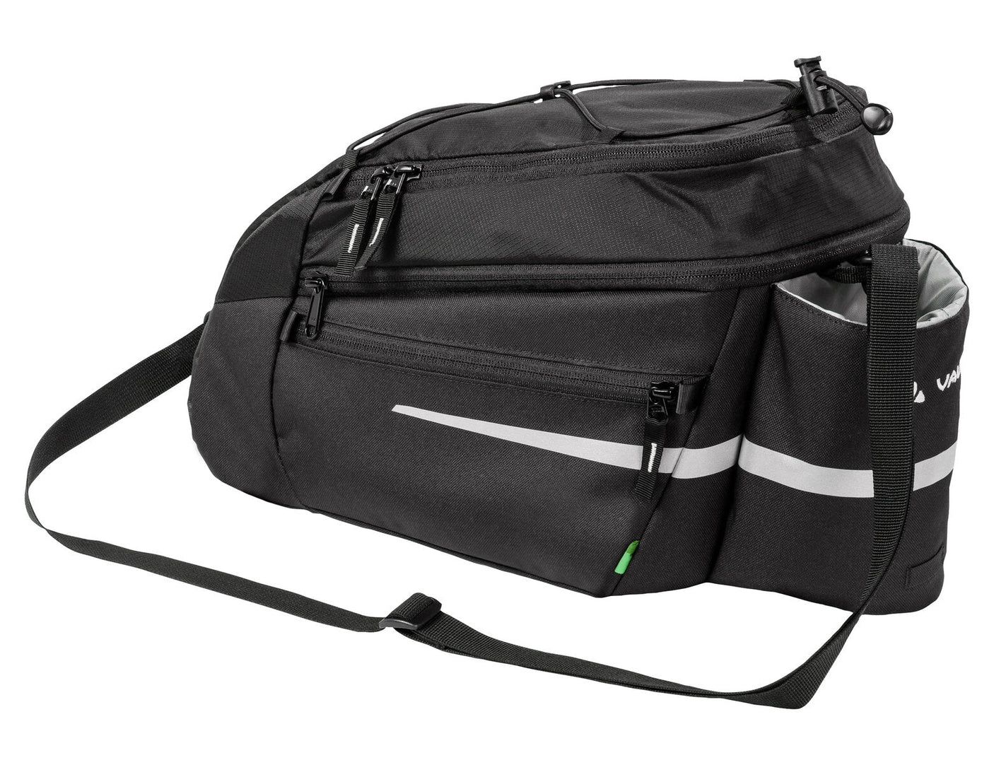 VAUDE Silkroad Bagagedrager Tas L Snap-It zwart