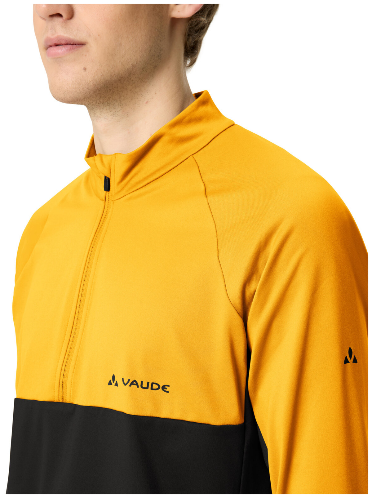 VAUDE Heren Qimsa Halfzip LS Shirt saffraan