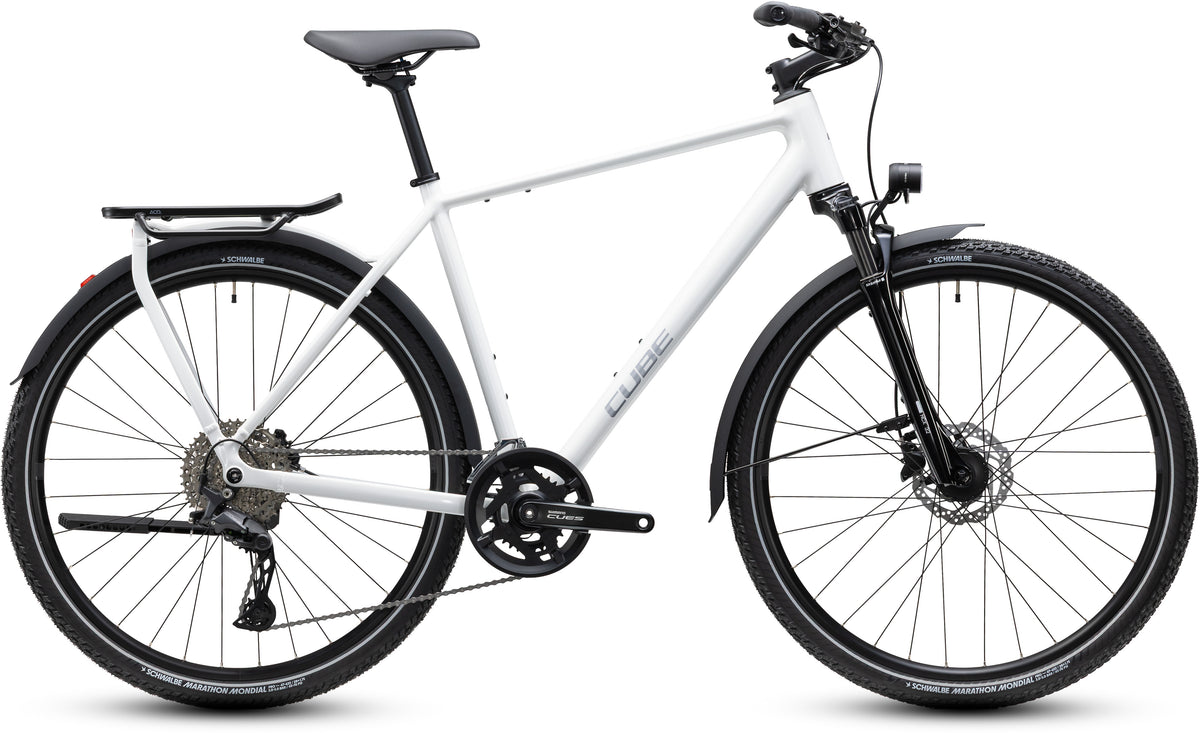 Cube Kathmandu Pro diamant metallicwhite´n´chrome (2027)