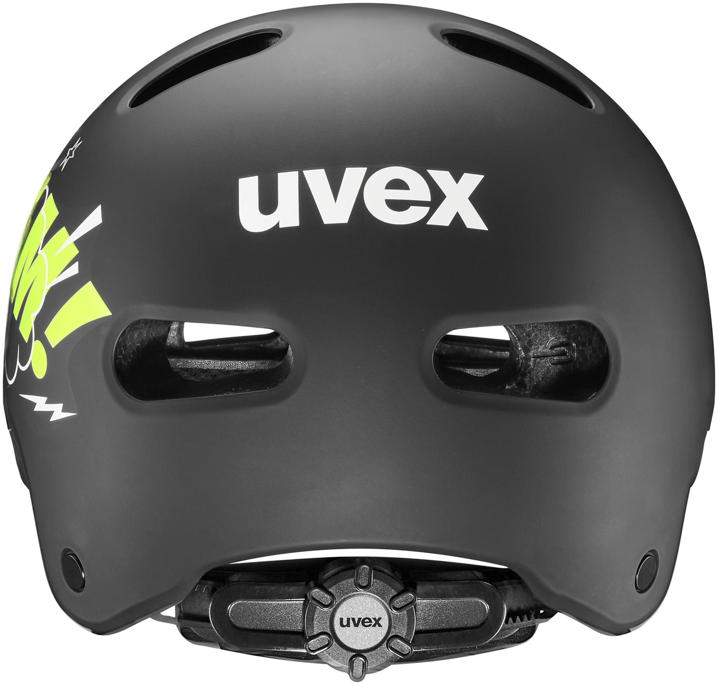 uvex Kid 4 Style Kinderhelm Bam Zwart-Limoen Mat