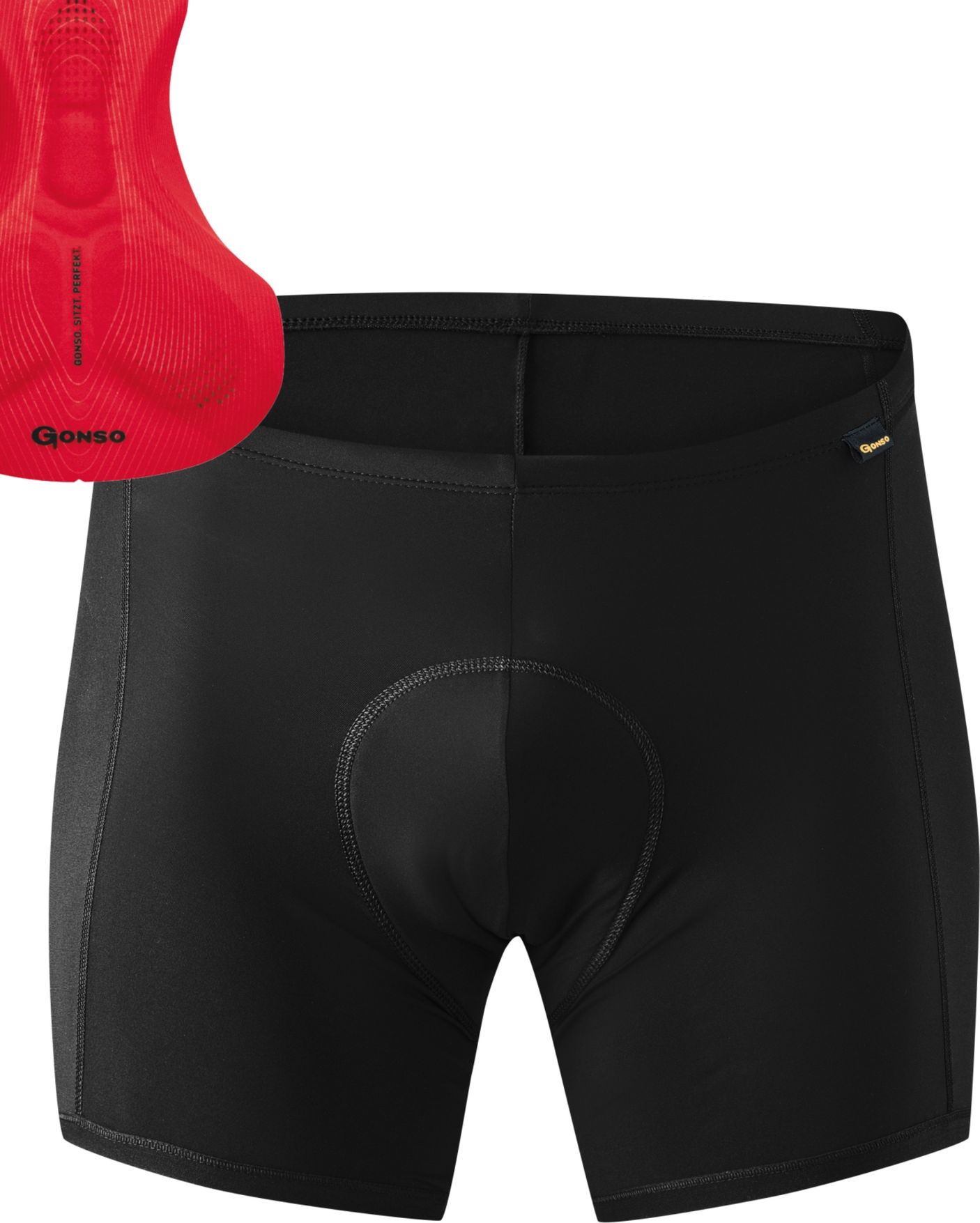 Gonso SITIVO Heren Onderbroek black / fire