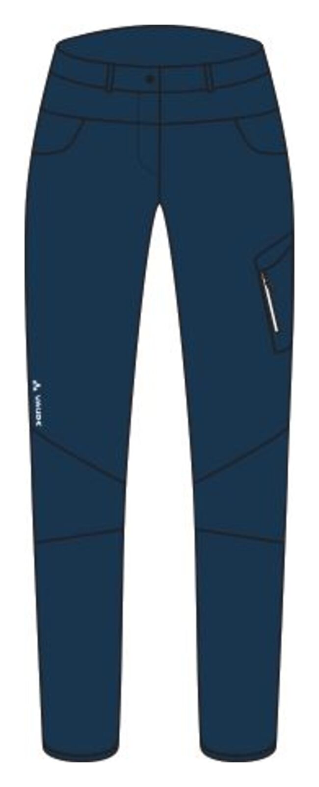 VAUDE Qimsa Broek Dames blauw