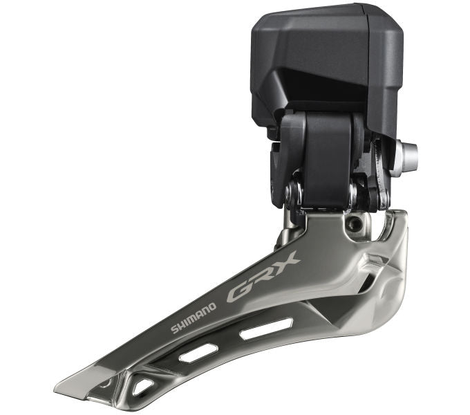 Shimano voorderailleur GRX Di2 FD-RX825, 12-speed, DOWN-SWING, soldeerversie, capaciteit 17T, achtervorkhoek 61-66°, kettinglijn 47mm, max. kettingblad 48T,