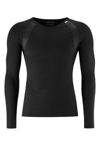 Gonso Base Shirt Longsleeve Therm Heren Zwart – aktuelle Variante