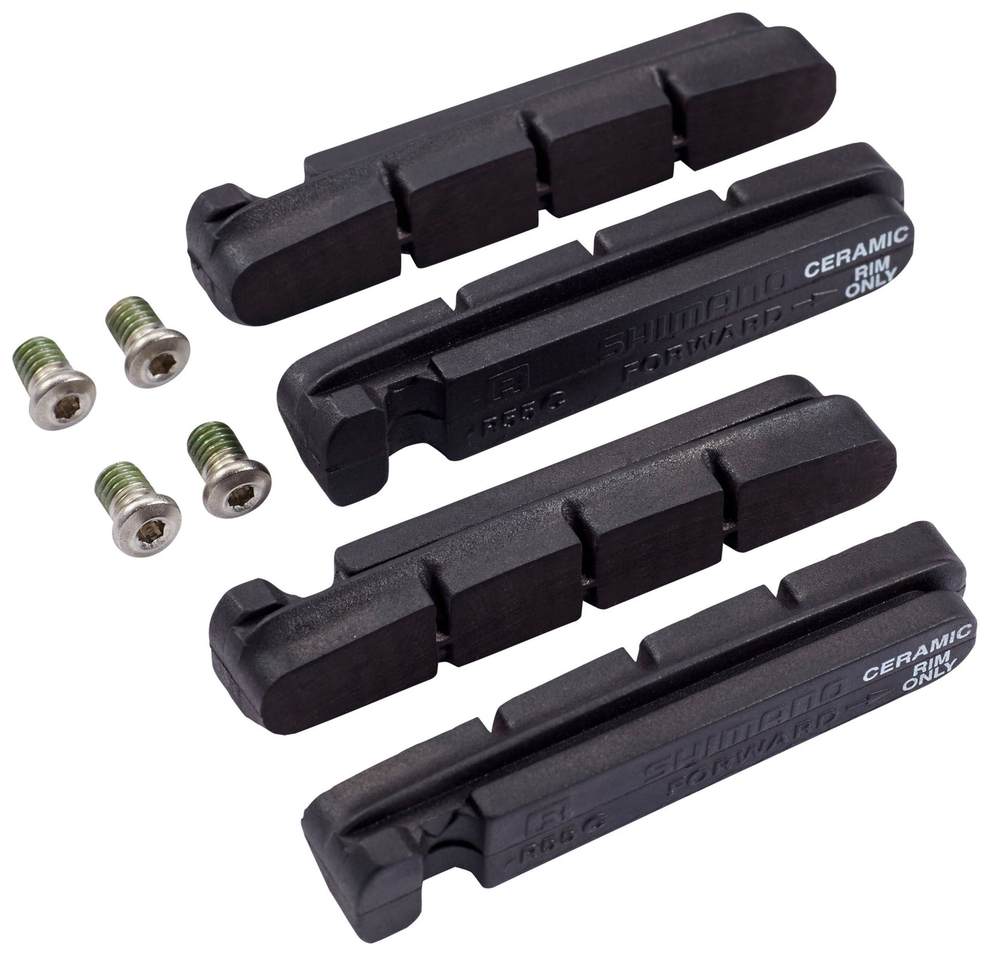 Shimano R55C3 Cartridge remblokken voor keramische velgen zwart