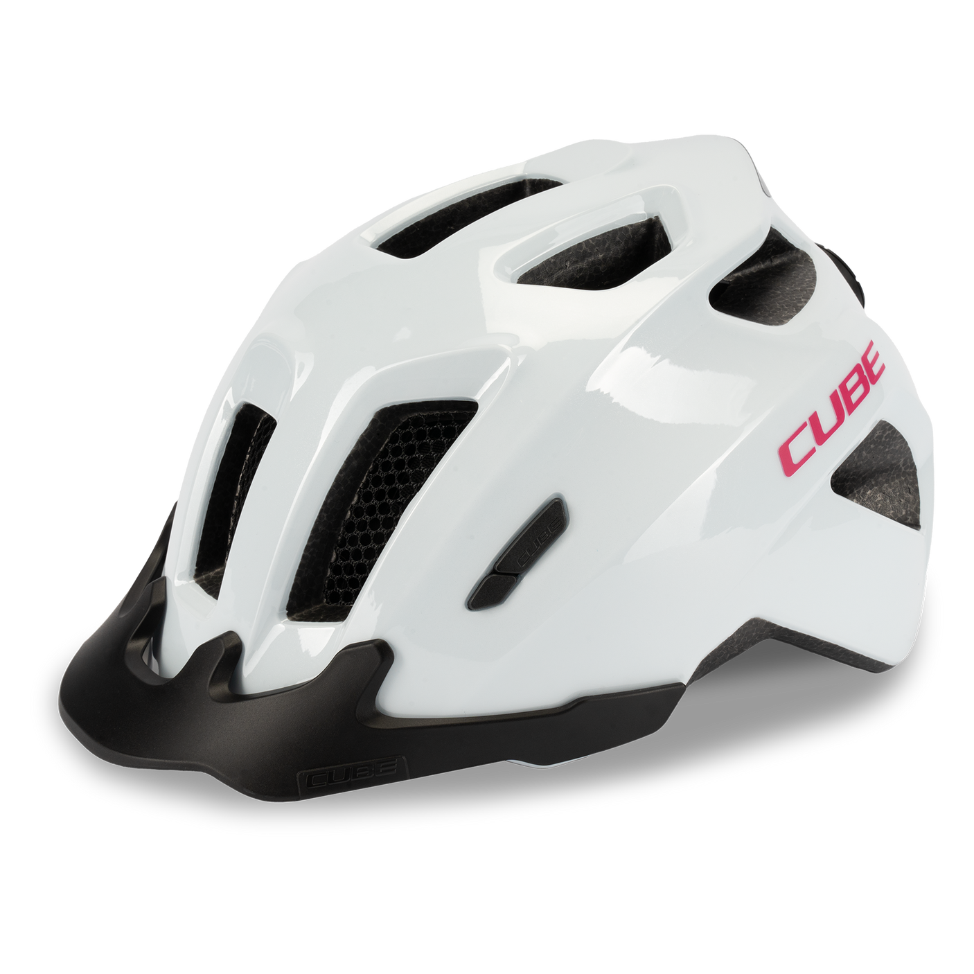 Cube Helm FINK flashwhite'n'pink