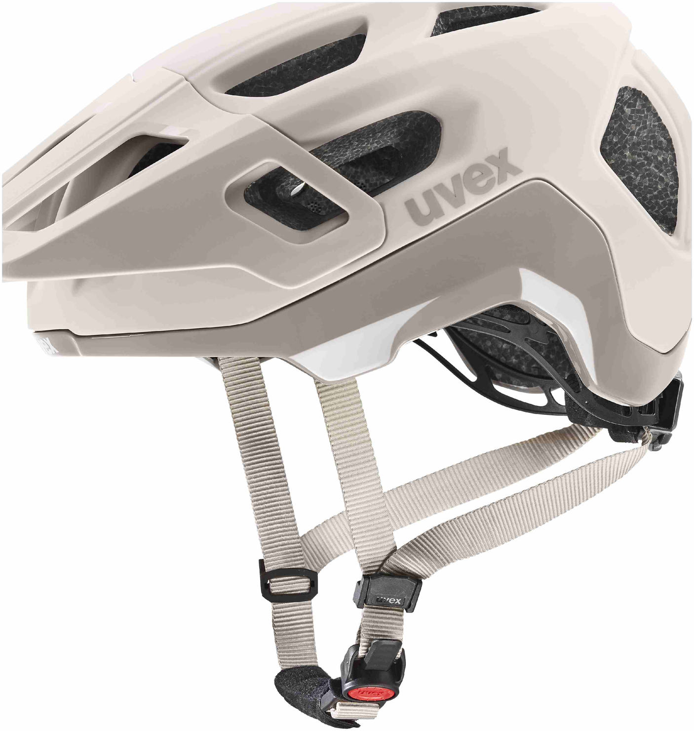 uvex React MTB-helm Warmgrijs Mat