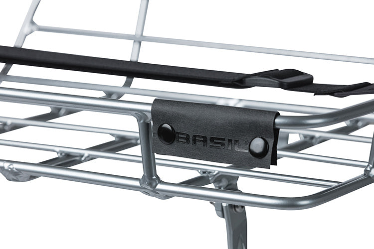 Basil Portland voorvork bagagedrager voor 26"/28" voorwiel zilver