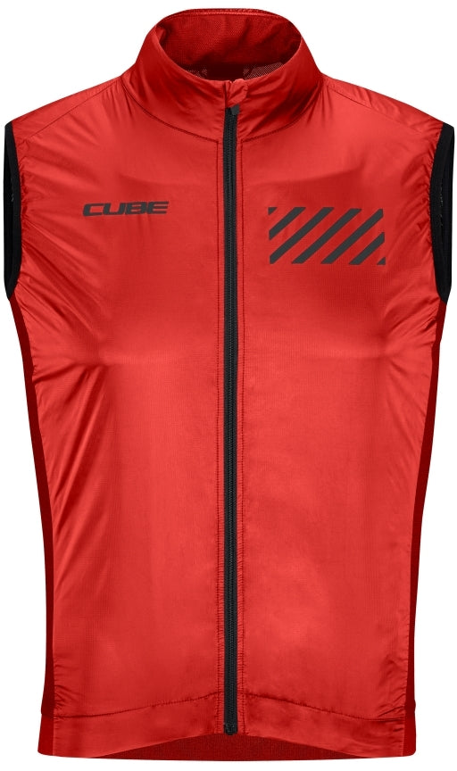 CUBE TEAMLINE windvest rood