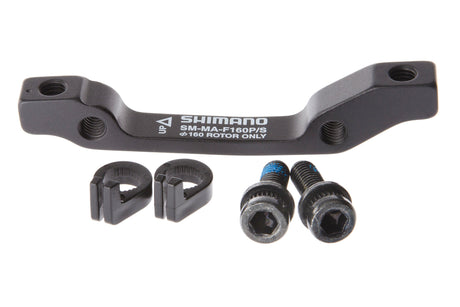 Shimano PM/IS schijfremadapter voorwiel 160mm zwart