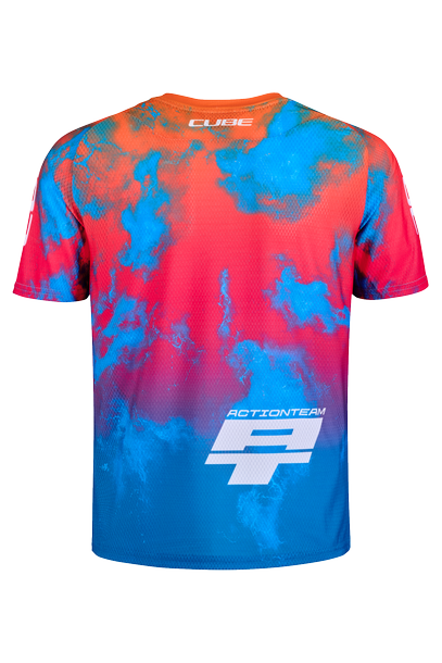Cube MTB Trikot ROOKIE X Actionteam korte mouw black´n´blue