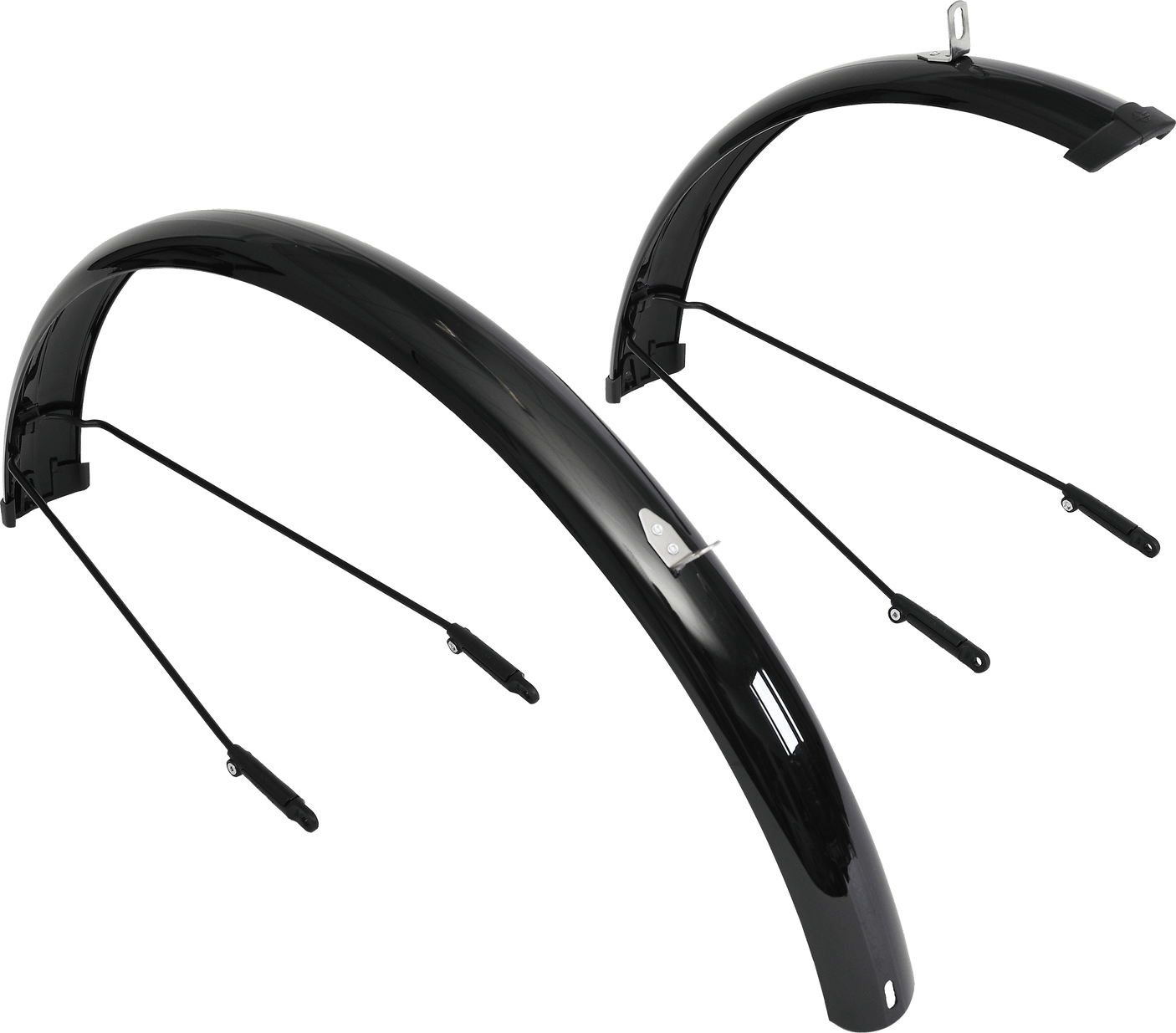 PUKY spatbordset 26" zwart