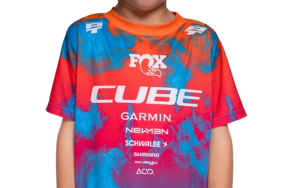 Cube MTB Trikot ROOKIE X Actionteam korte mouw black´n´blue