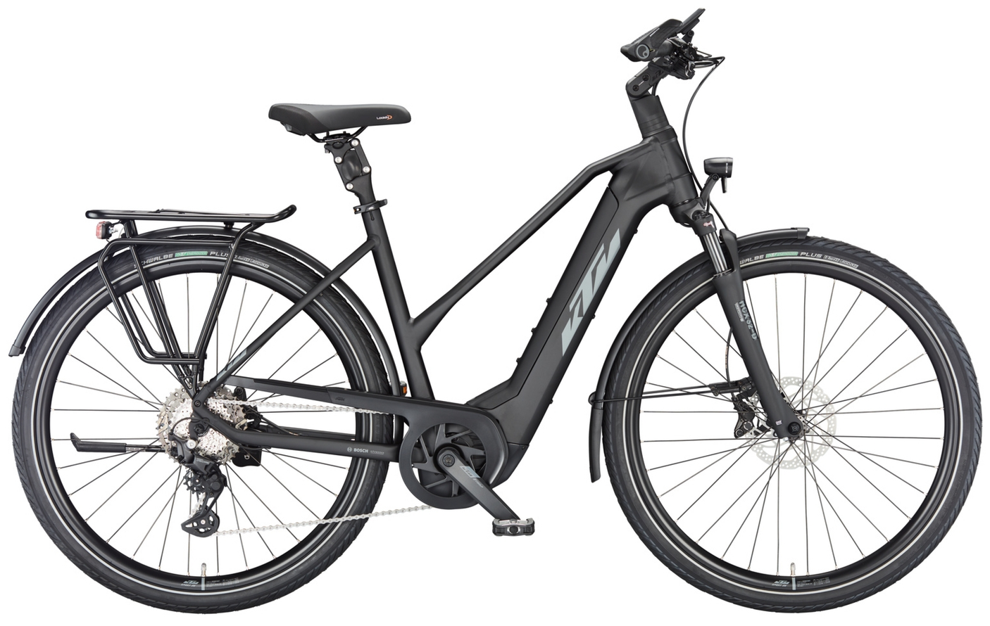 KTM MACINA STYLE 730 Trapez 750 zwart mat (grijs+oranje)