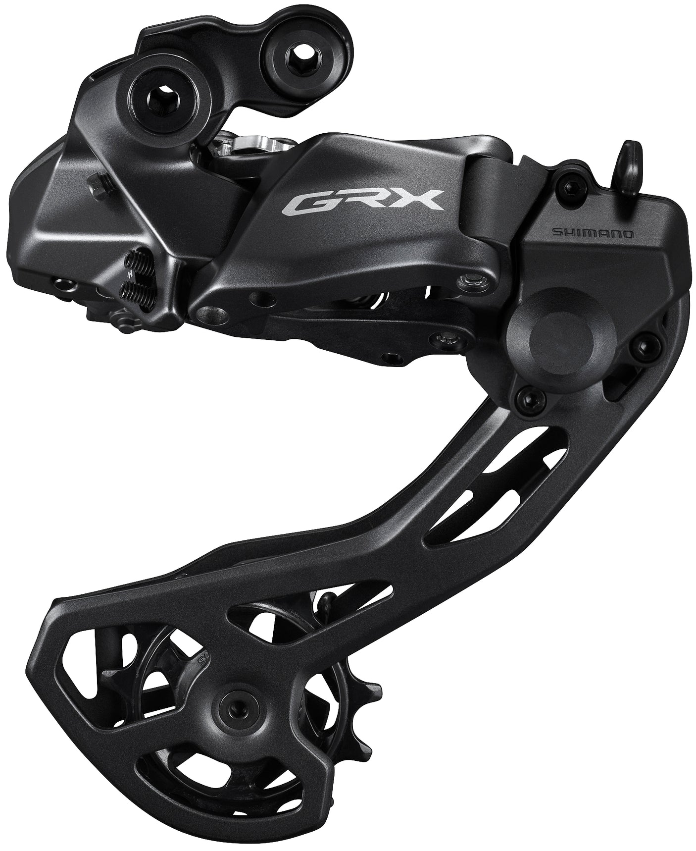 Shimano achterderailleur GRX Di2 RD-RX825, 12v, SHADOW PLUS, standaard montage (DIRECT MOUNT comp.), TOP-NORMAL, draadloos of bekabeld, voor EW-SD300, 1e landgrootte
