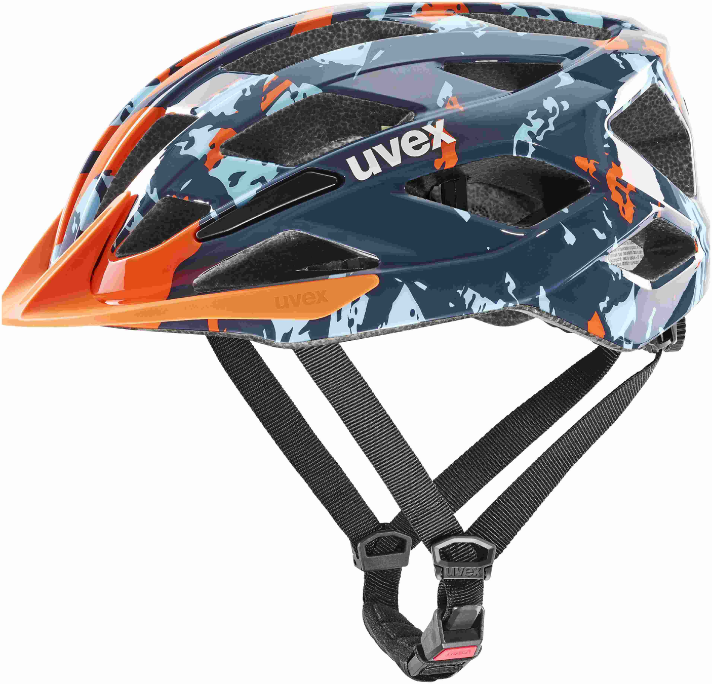 uvex Air Wing 2 kinderhelm Papaya-Bubble Blue