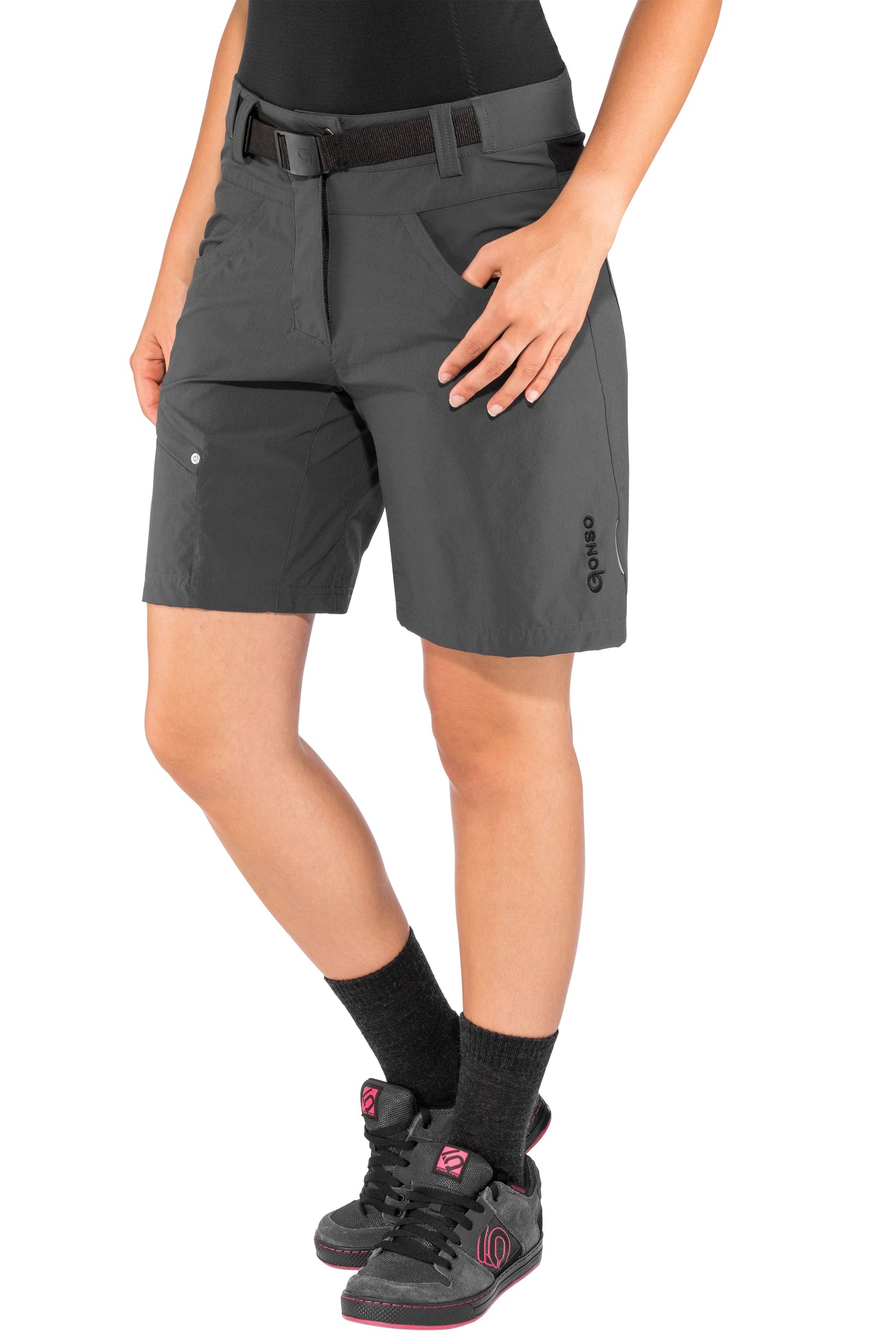 Gonso Mira fietsbroek graphite