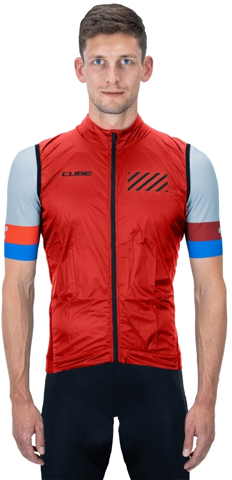 CUBE TEAMLINE windvest rood