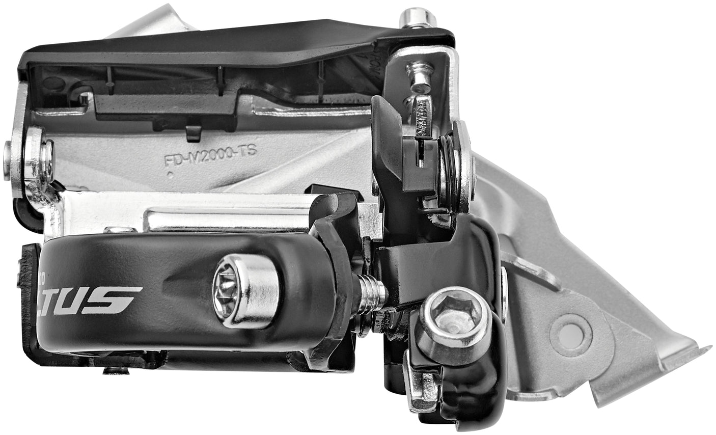 Shimano Altus FD-M2000 Voorderailleur 3x9-speed Top Swing Klem Diep zilver/zwart