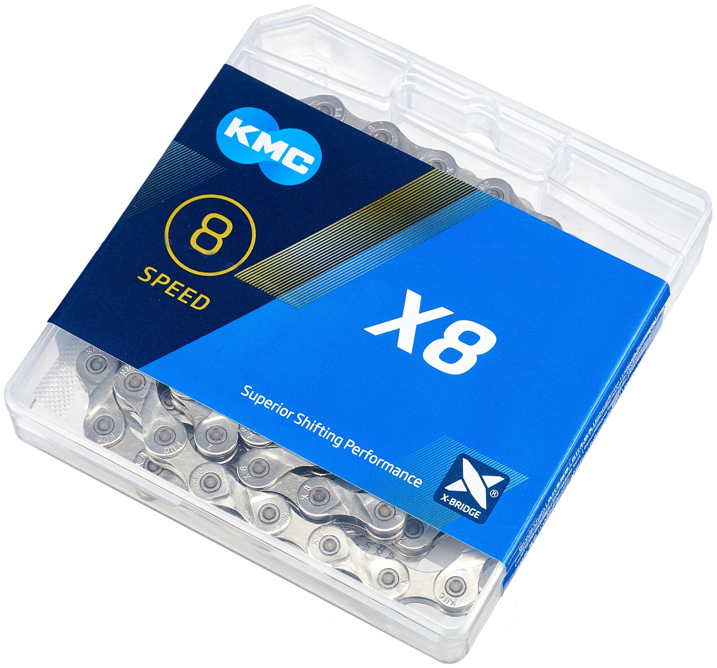 KMC X8 ketting 6-/7-/8-speed zilver