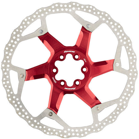 Reverse remschijf 6-gaats aluminium/staal rood