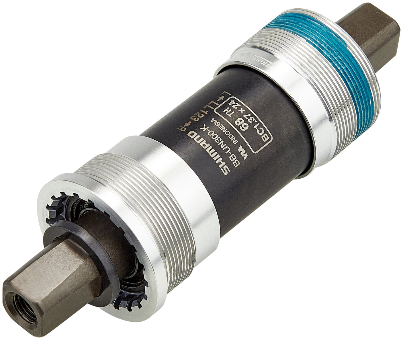 Shimano BB-UN300 Vierkant Bottom Bracket BSA 68mm voor kettingkast incl. spacer