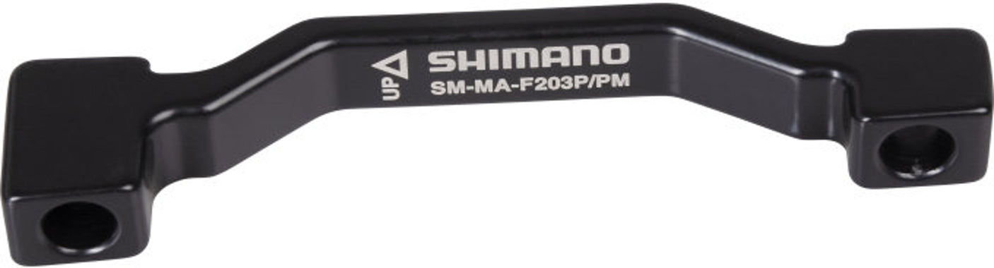 Shimano schijfremadapter van PM 180mm tot PM 203mm zwart