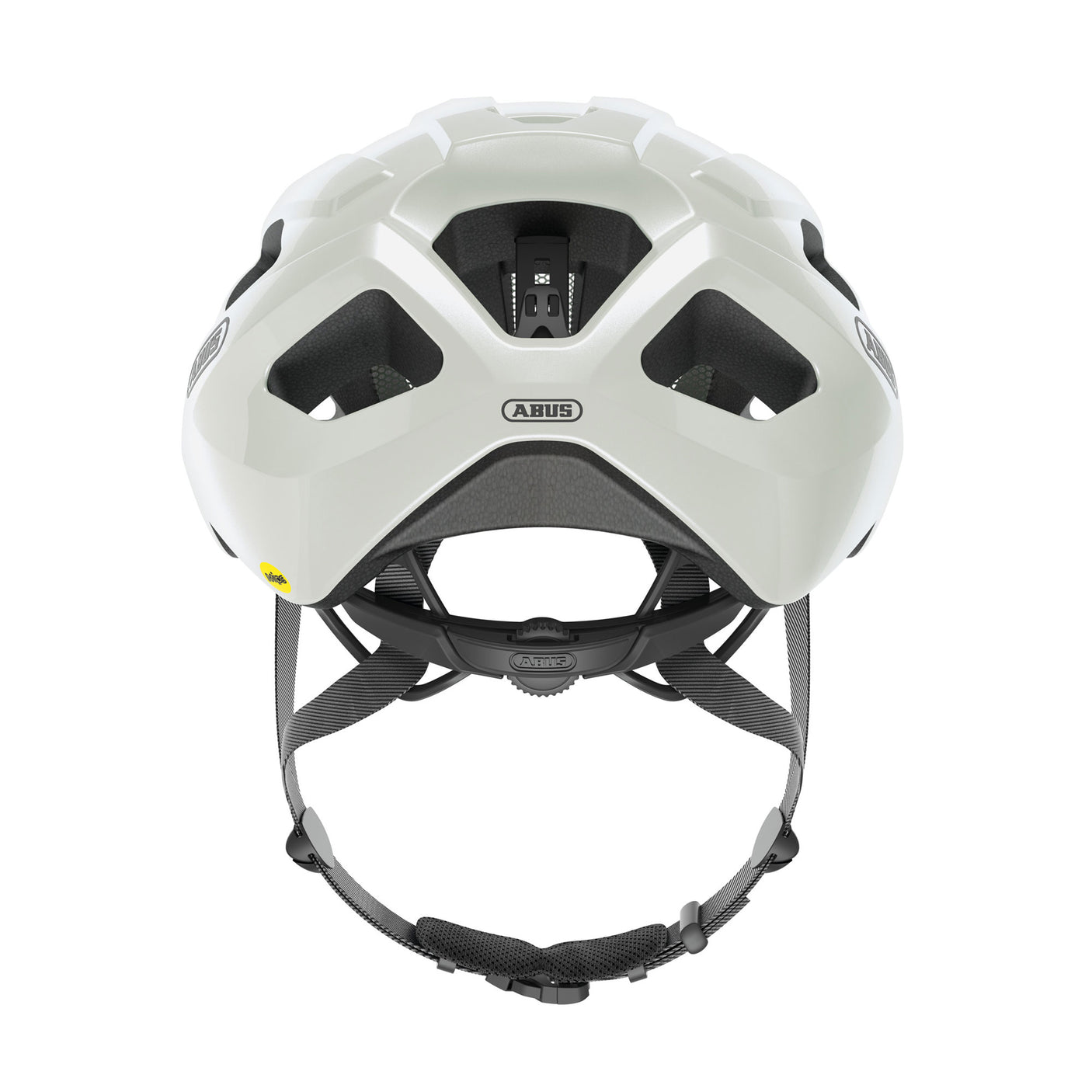 Abus fietshelm Macator parelwit