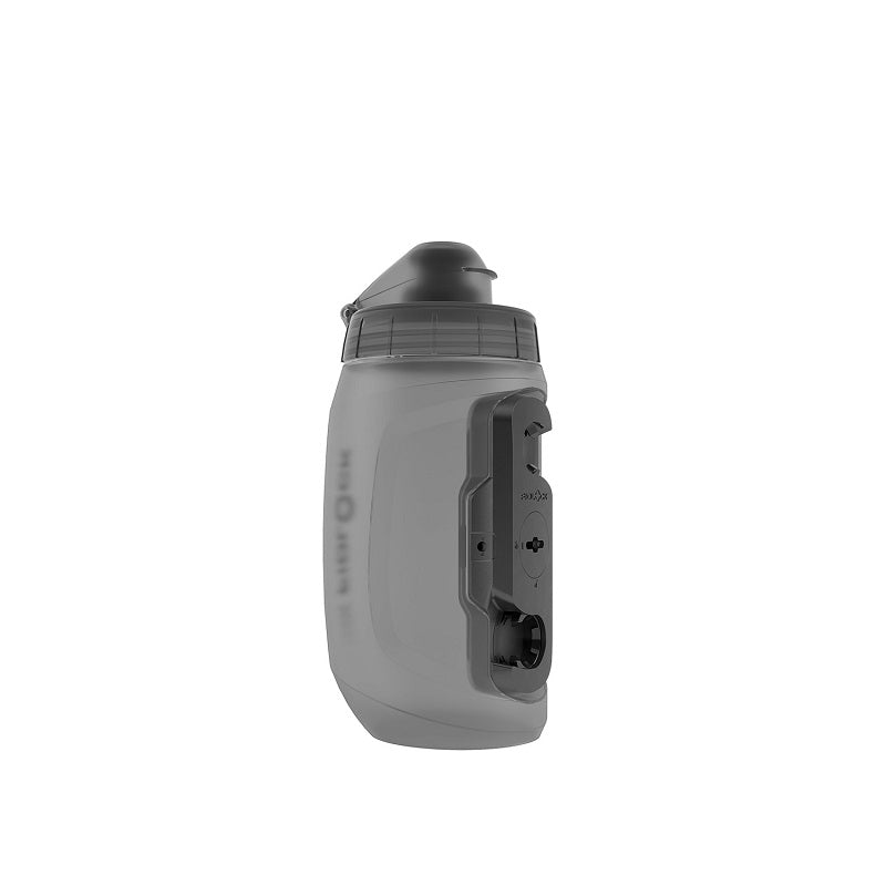 Fidlock Twist Single Bottle 450 incl. verbindingsstuk transparant/zwart
