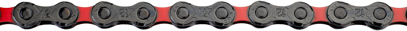 KMC DLC 12 Ketting 12-speed zwart/rood
