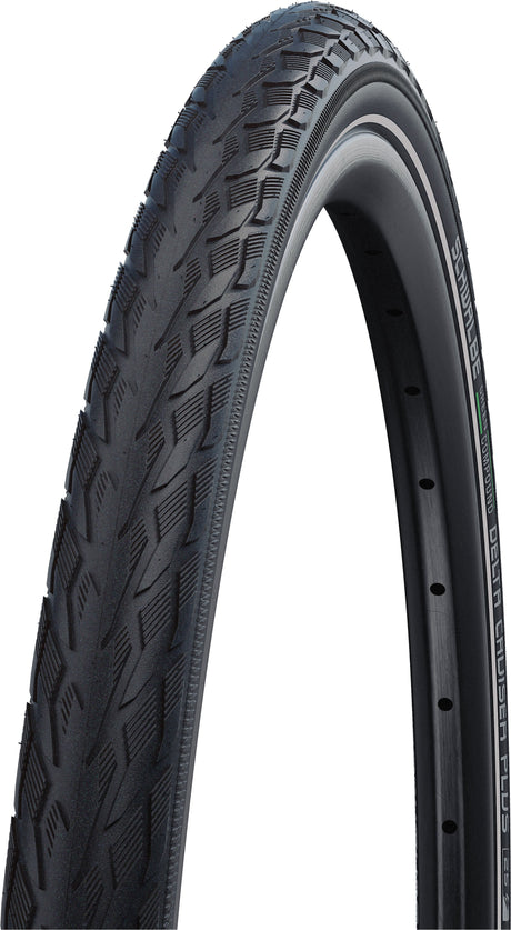 Schwalbe Delta Cruiser Plus Active Draadband 28x1.10" PunctureG E-25 Green Compound Reflex zwart