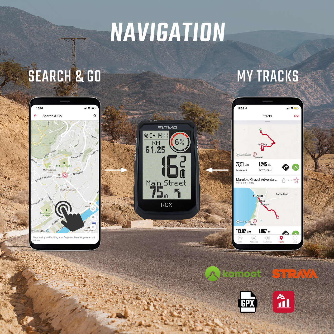 Sigma ROX 4.0 Endurance Navigatiecomputer HR Set zwart