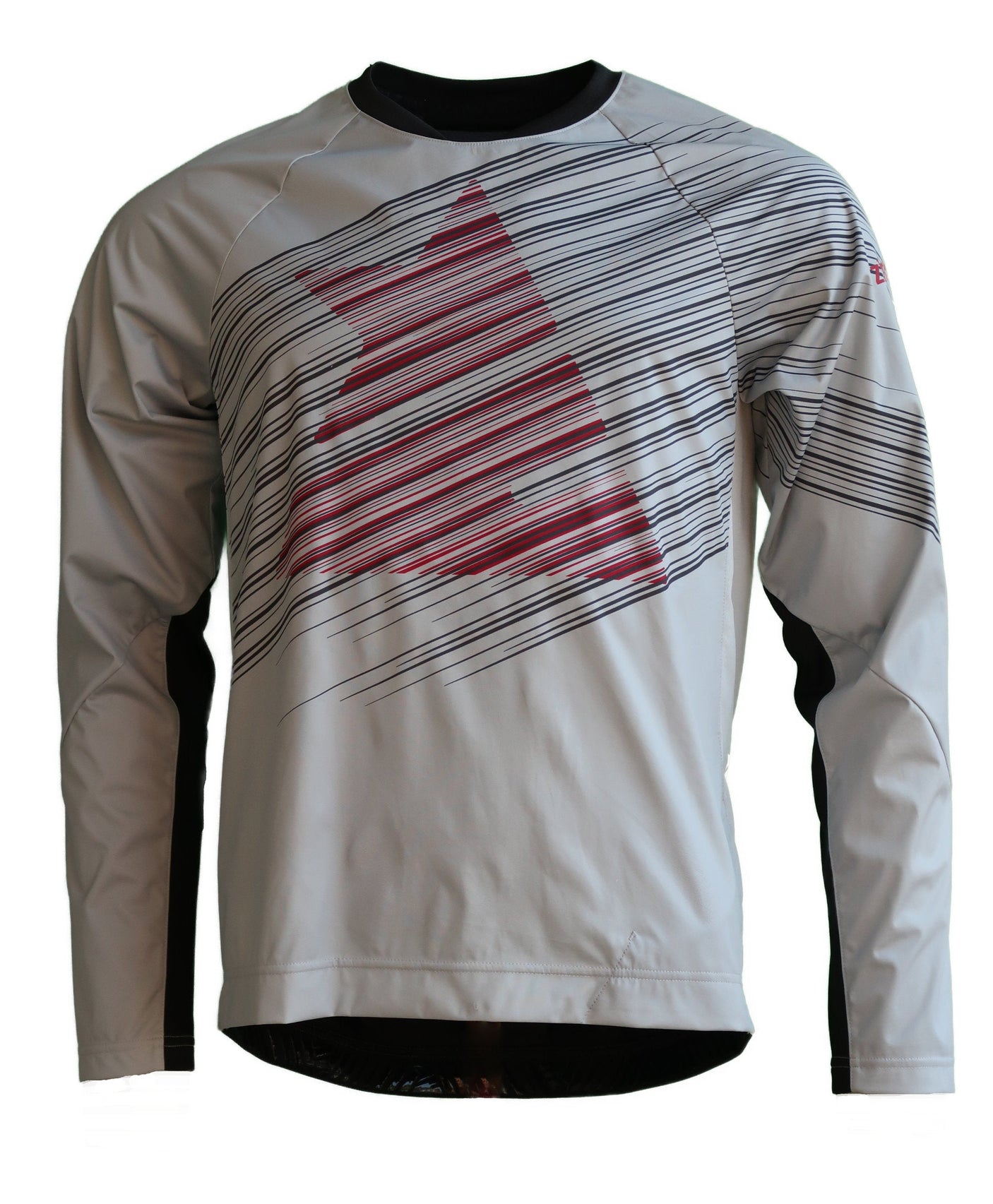 Zimtstern ProTechZonez Shirt LS Heren Glacier Grey/Pirate Black