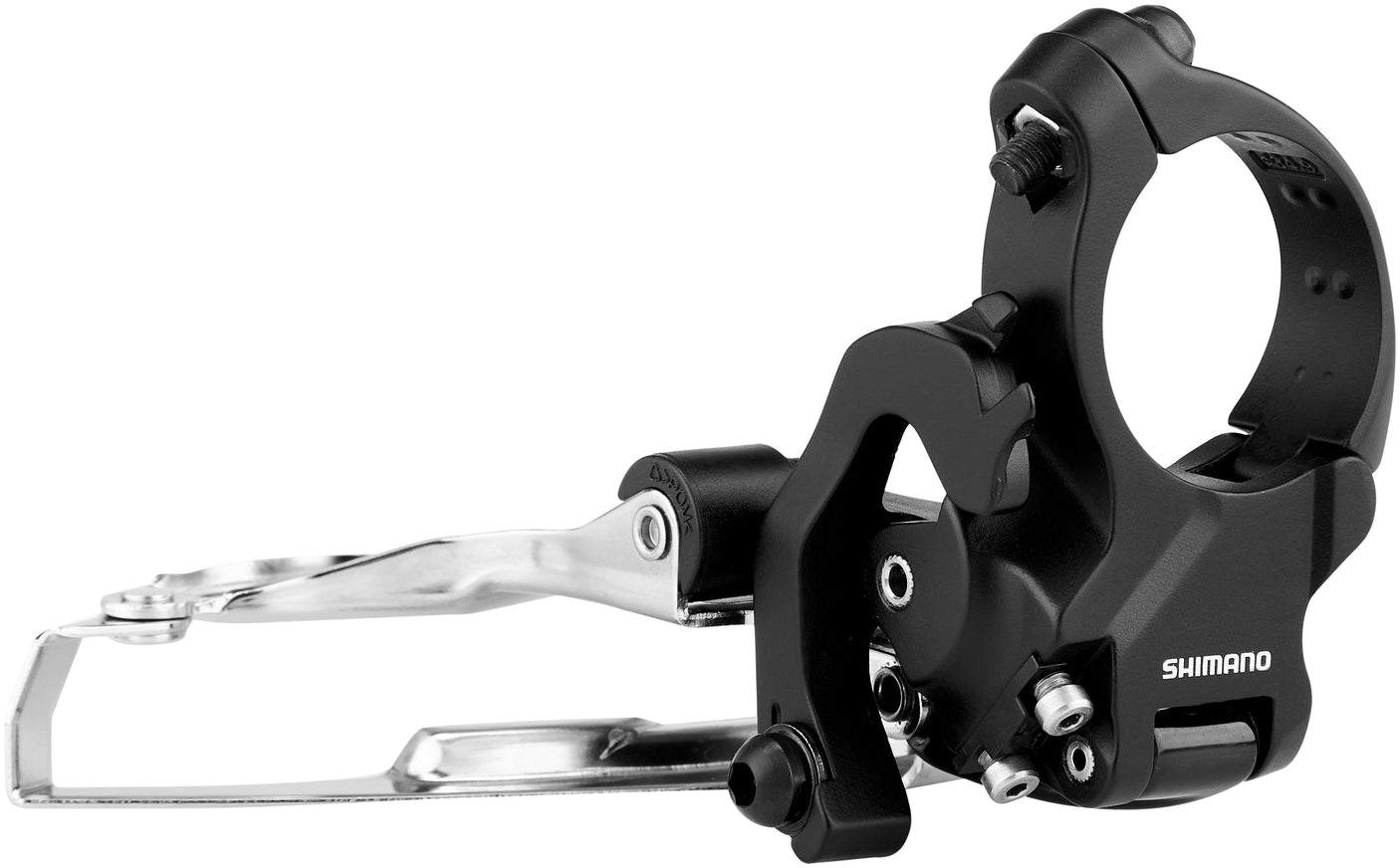 Shimano Deore XT Trekking FD-T8000 Voorderailleur Klem hoog 3x10 Down Swing zwart