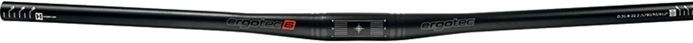 Humpert Flatbar Stuur Ø31,8mm 780B Alu zwart