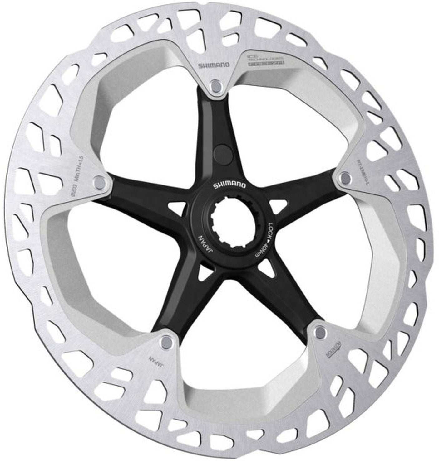 Shimano RT-EM810 Ice-Tech remschijf Center Lock voor STEPS